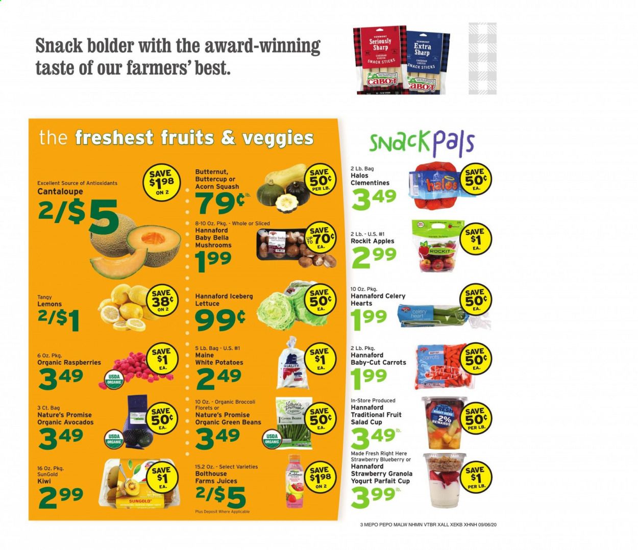 Hannaford (MA) Weekly Ad September 6 to September 12