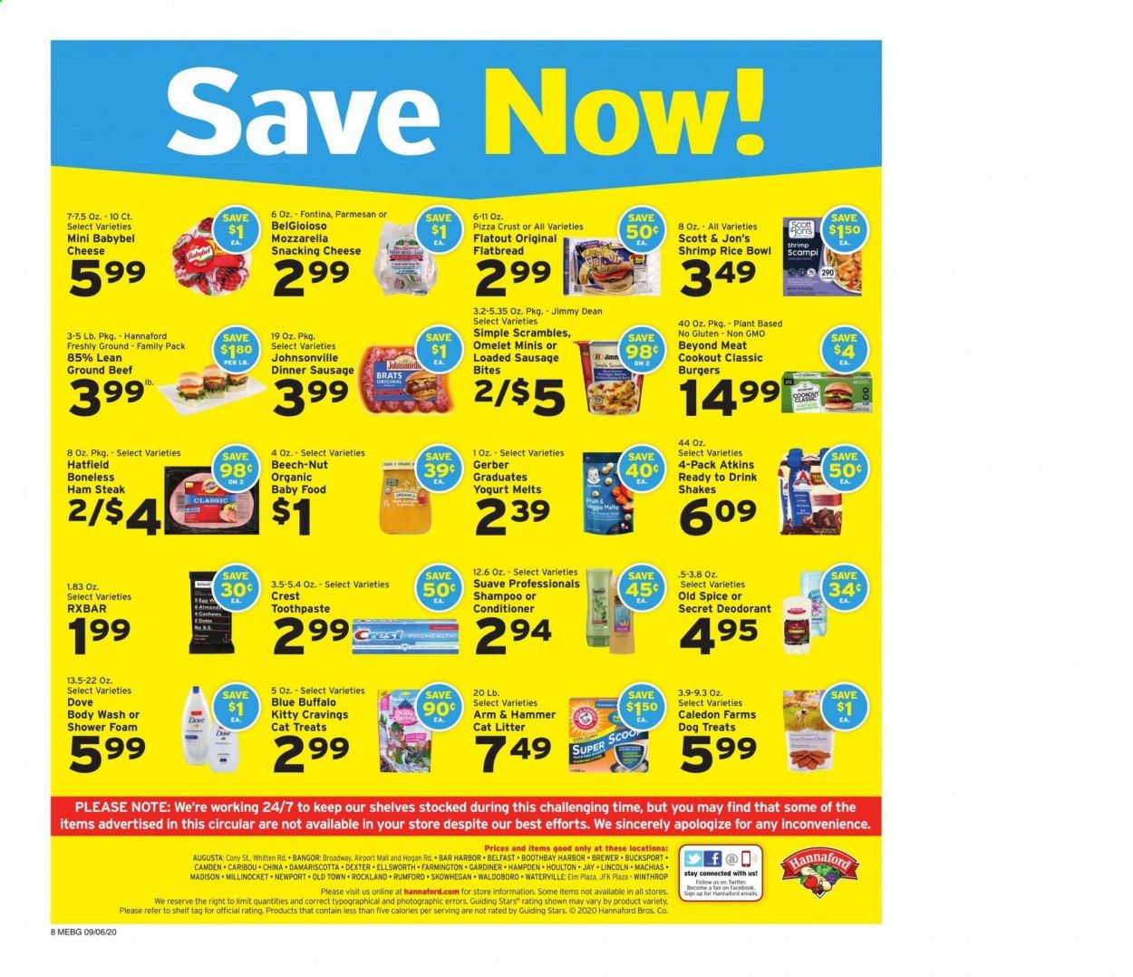 Hannaford (ME) Weekly Ad September 6 to September 12