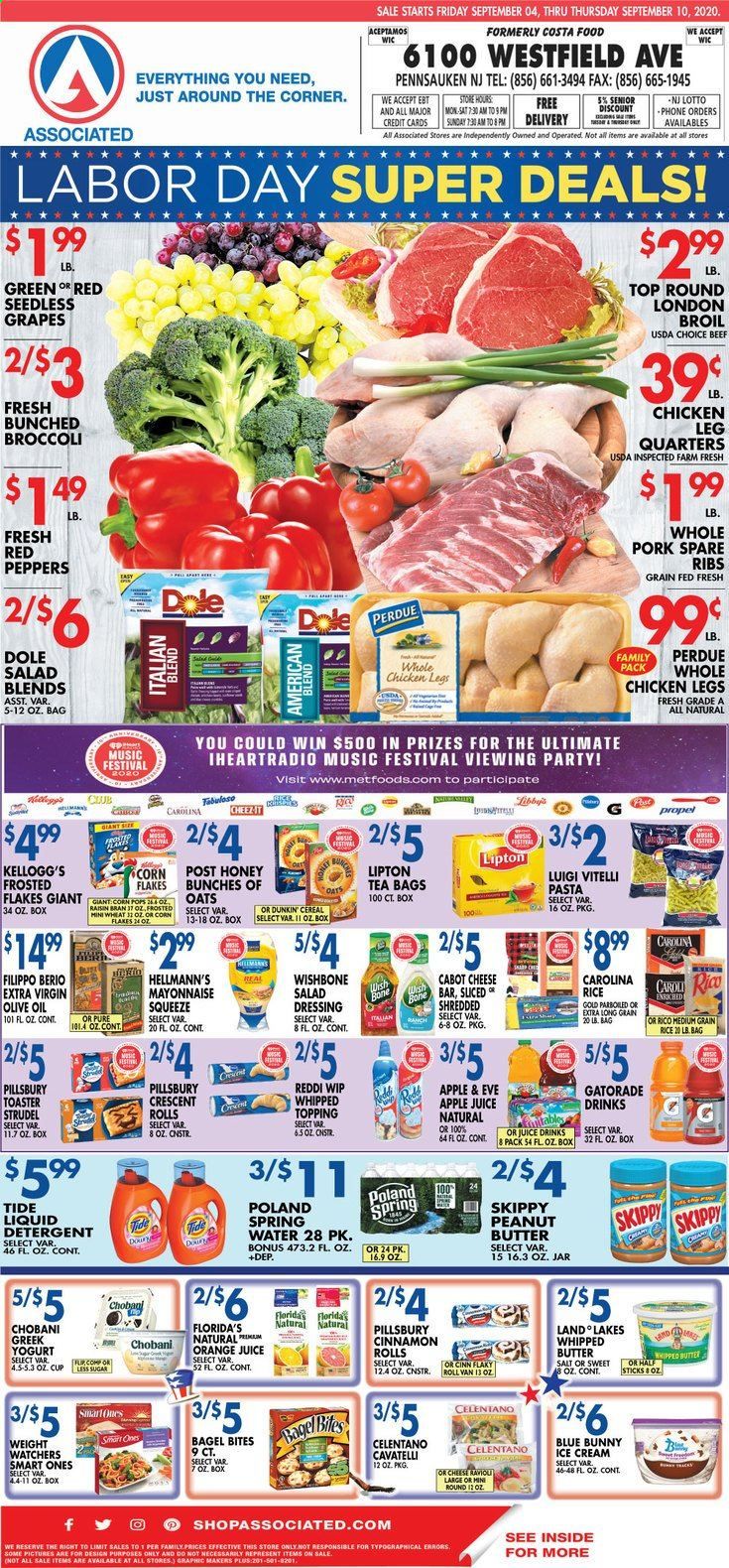 Associated Supermarkets Weekly Ad September 4 to September 10