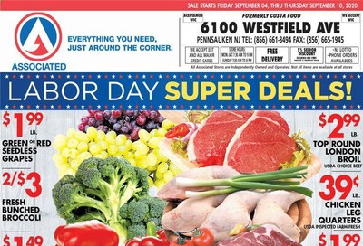 Associated Supermarkets Weekly Ad September 4 to September 10