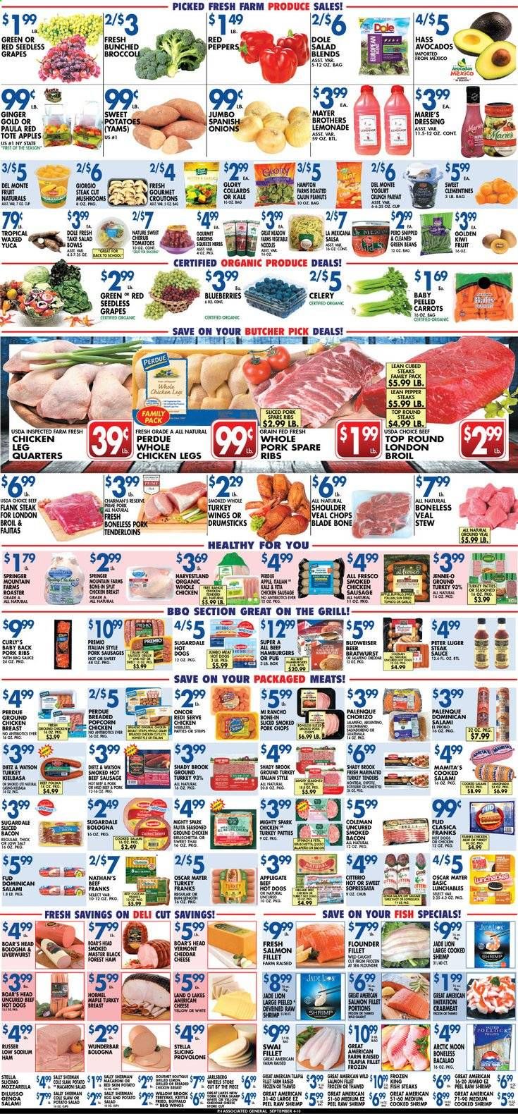Associated Supermarkets Weekly Ad September 4 to September 10