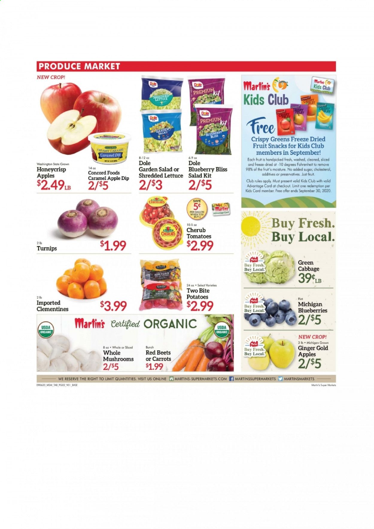 Martin’s Weekly Ad September 6 to September 12