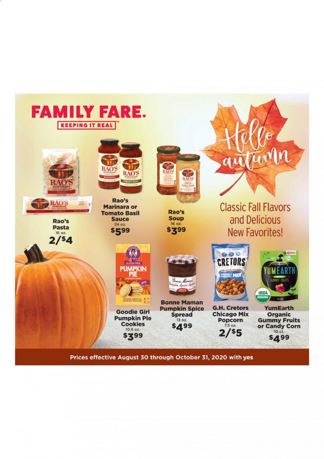 Family Fare Weekly Ad August 30 to October 31