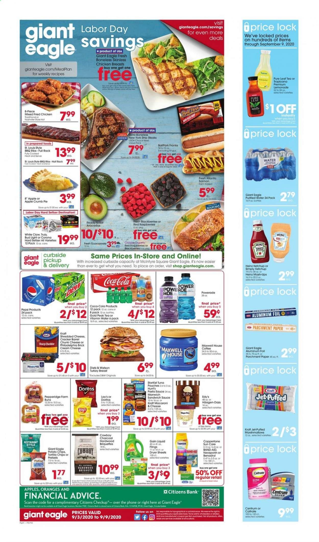 Giant Eagle (MD, OH, PA, WV) Weekly Ad September 3 to September 9