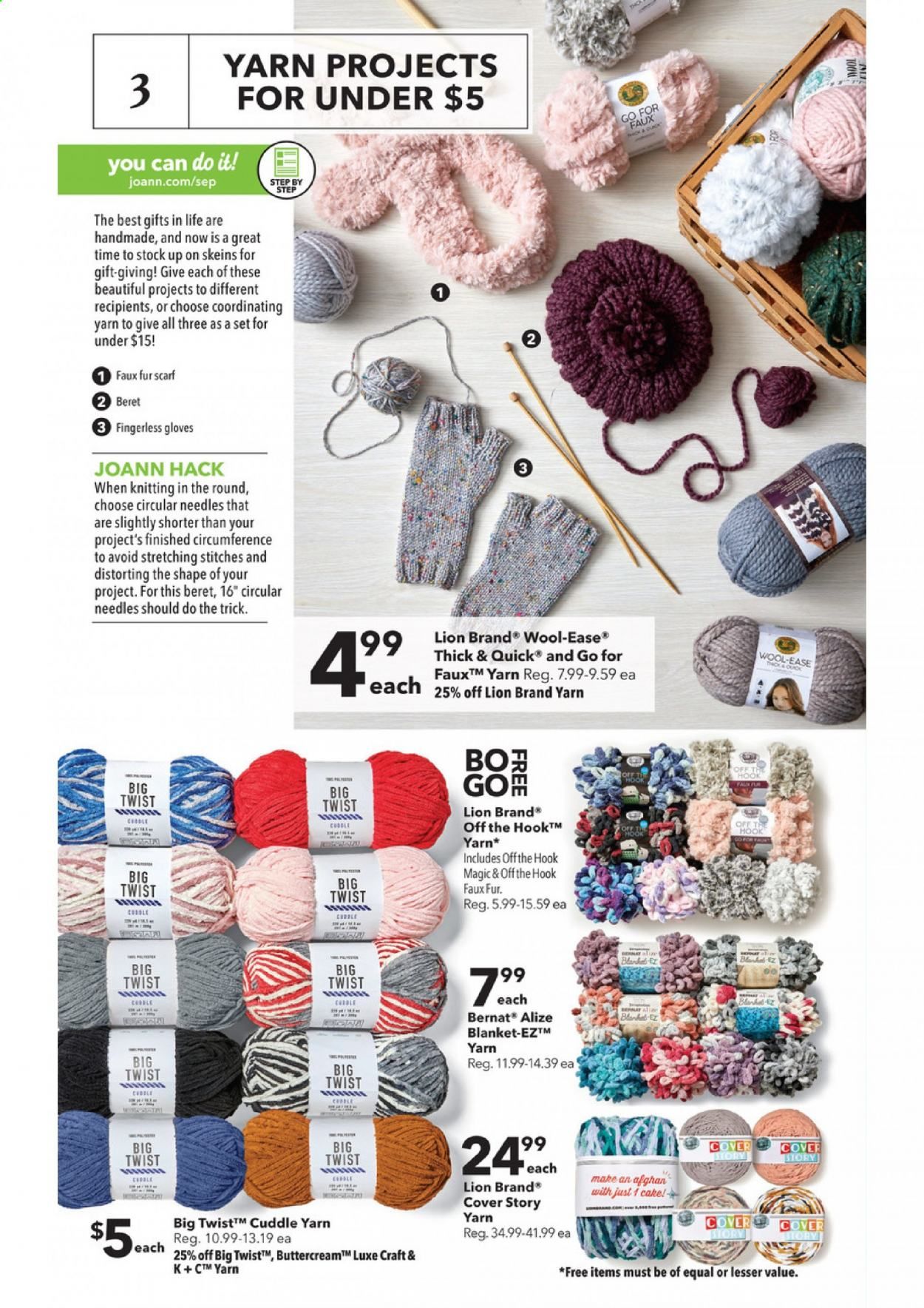 JOANN Weekly Ad September 3 to September 16