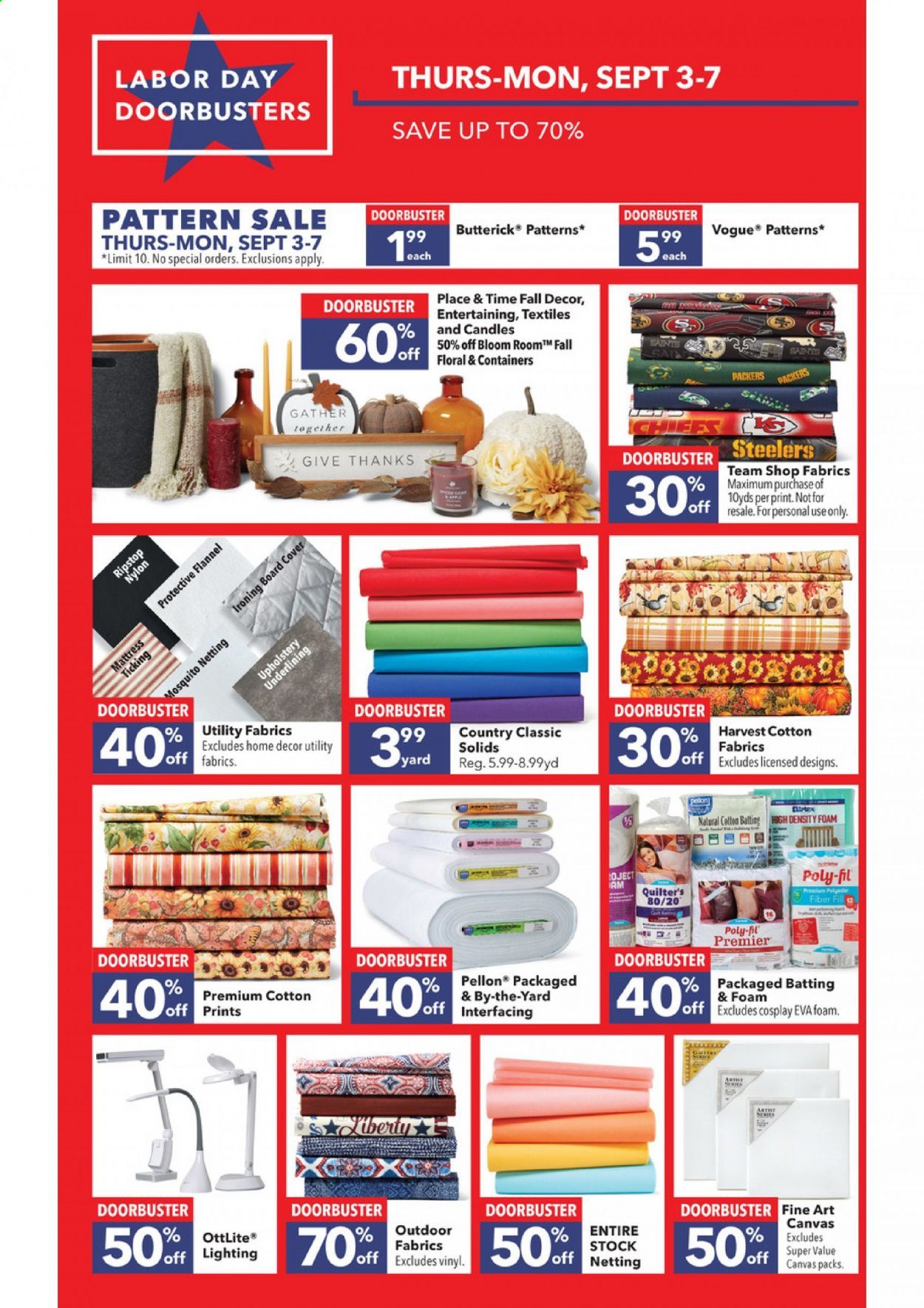 JOANN Weekly Ad September 3 to September 16