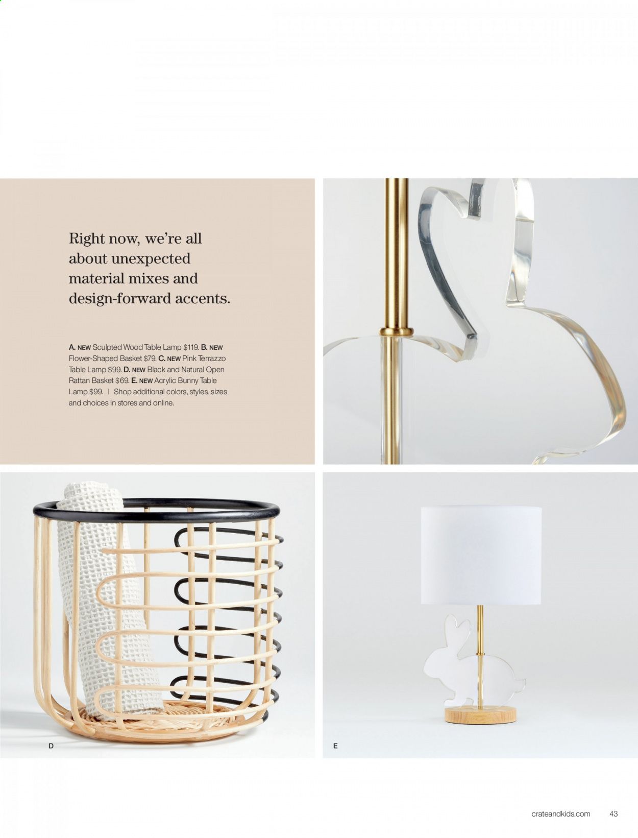Crate & Barrel Catalog 2020-2021