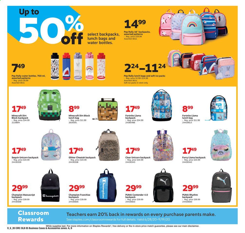 Staples Weekly Ad September 6 to September 12