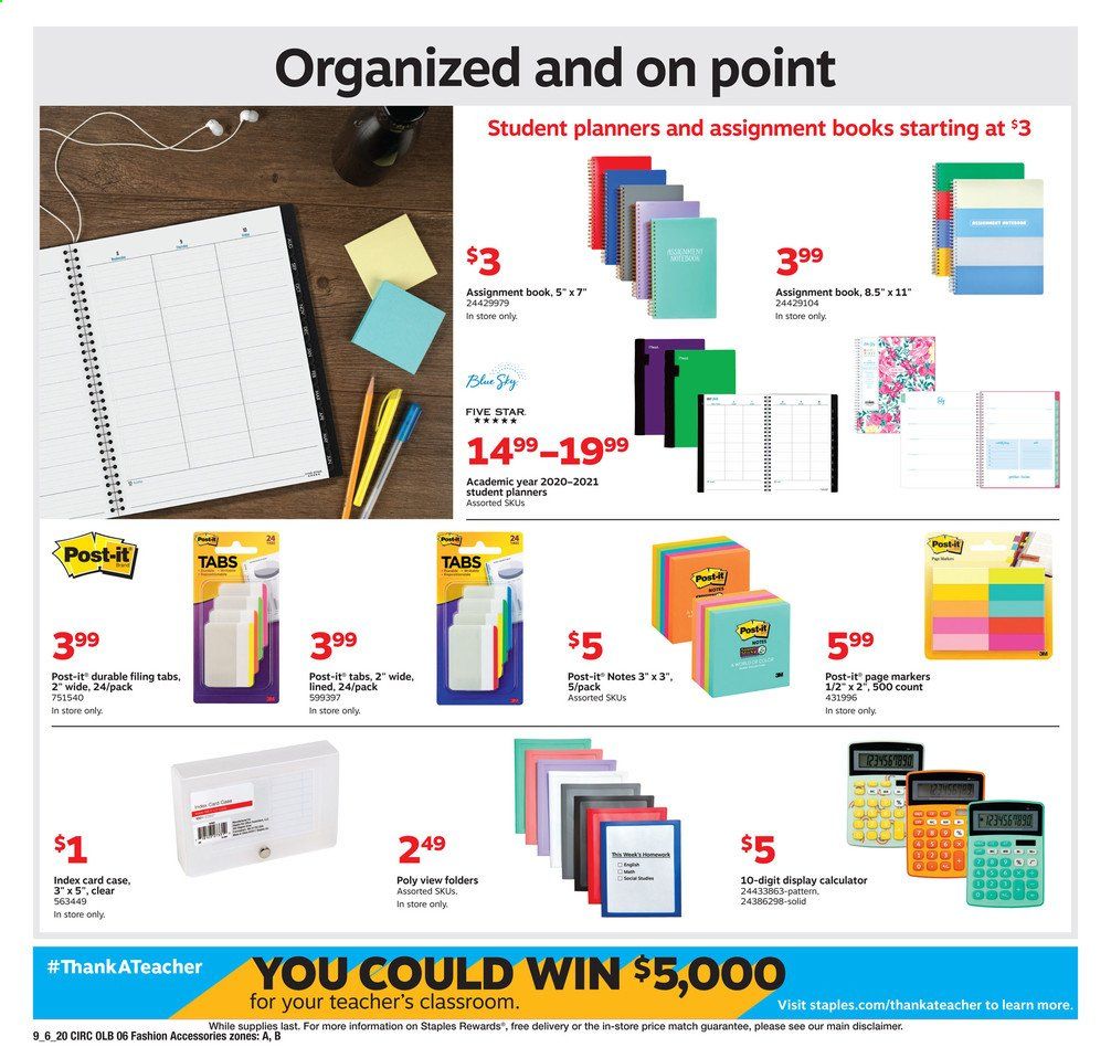 Staples Weekly Ad September 6 to September 12