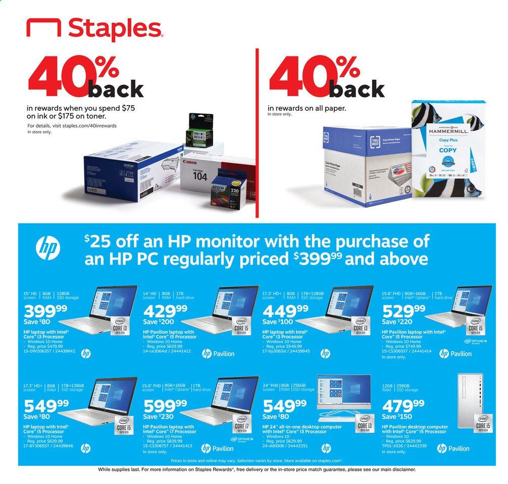 Staples Weekly Ad September 6 to September 12