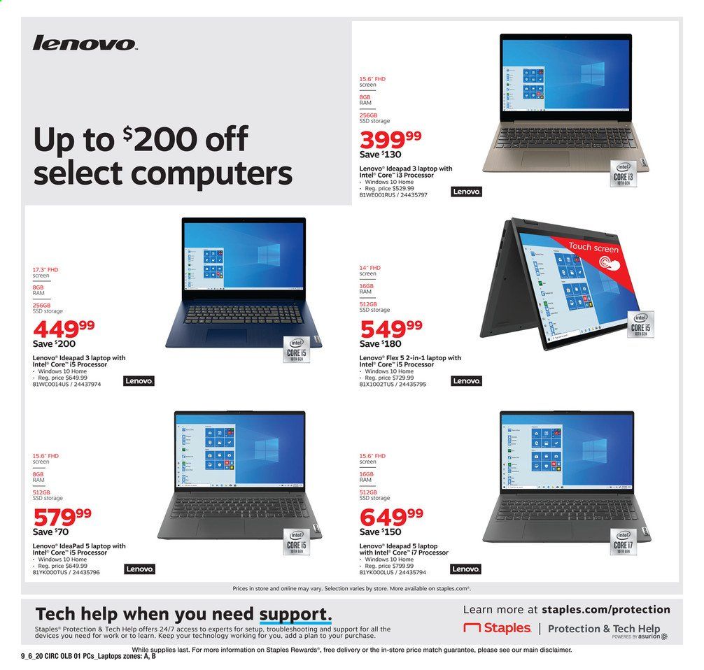 Staples Weekly Ad September 6 to September 12