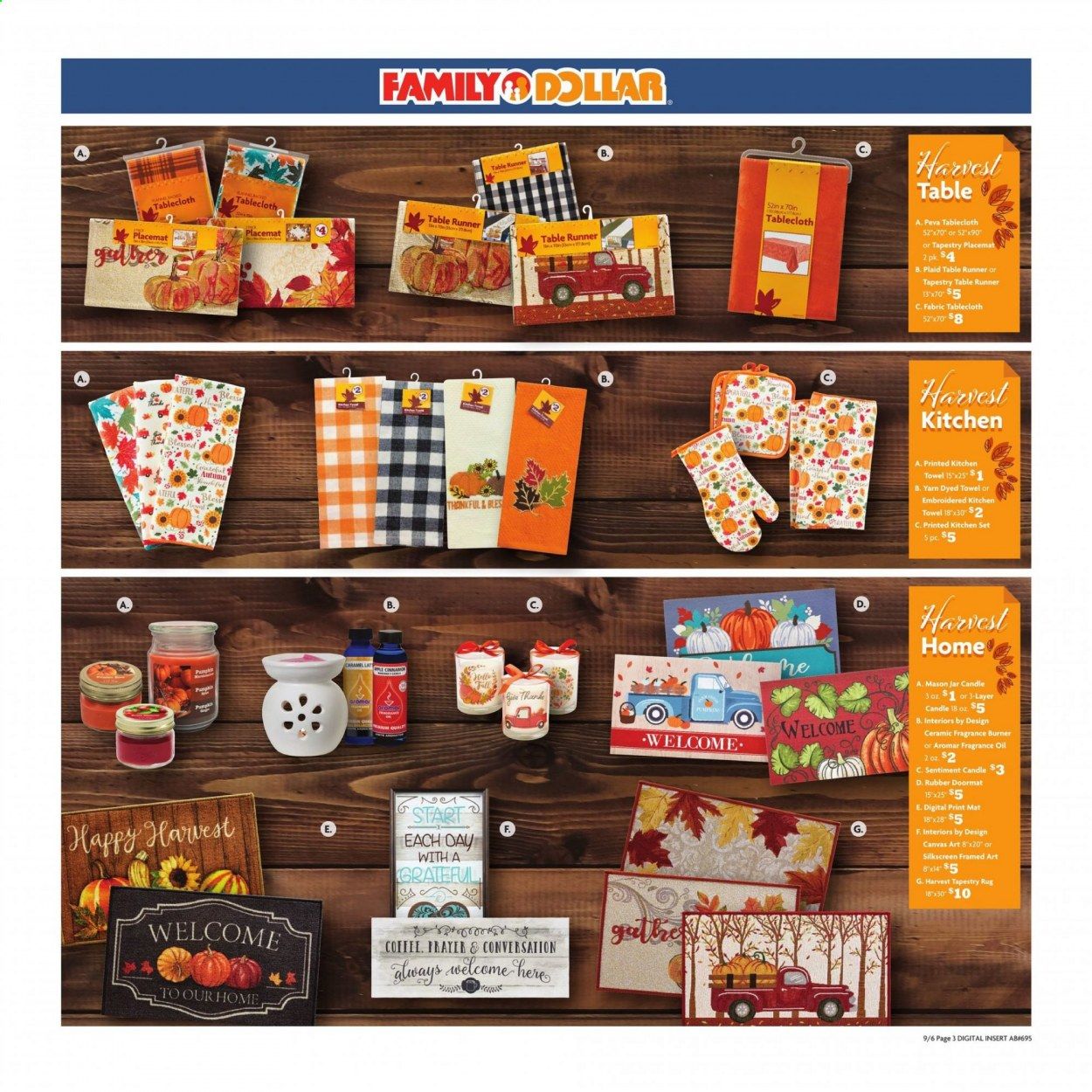 Family Dollar Weekly Ad September 6 to September 12