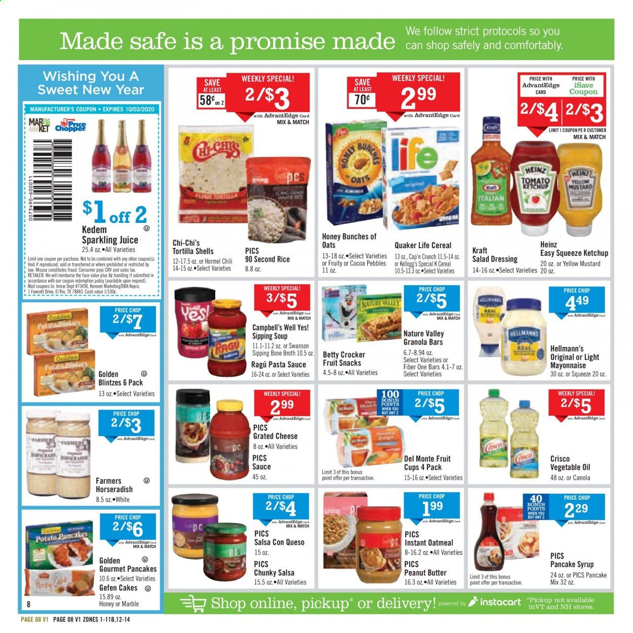 Price Chopper (NH) Weekly Ad September 6 to September 12