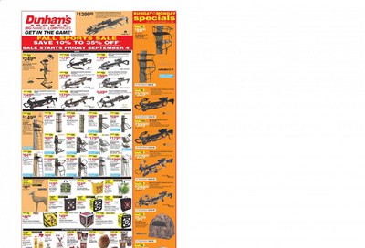 Dunham's Sports (IA, MI, NC, ND, TN, WI) Weekly Ad September 4 to September 10