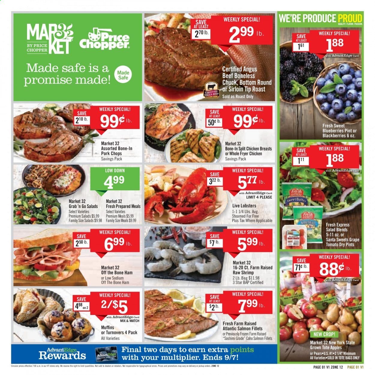 Price Chopper (VT) Weekly Ad September 6 to September 12