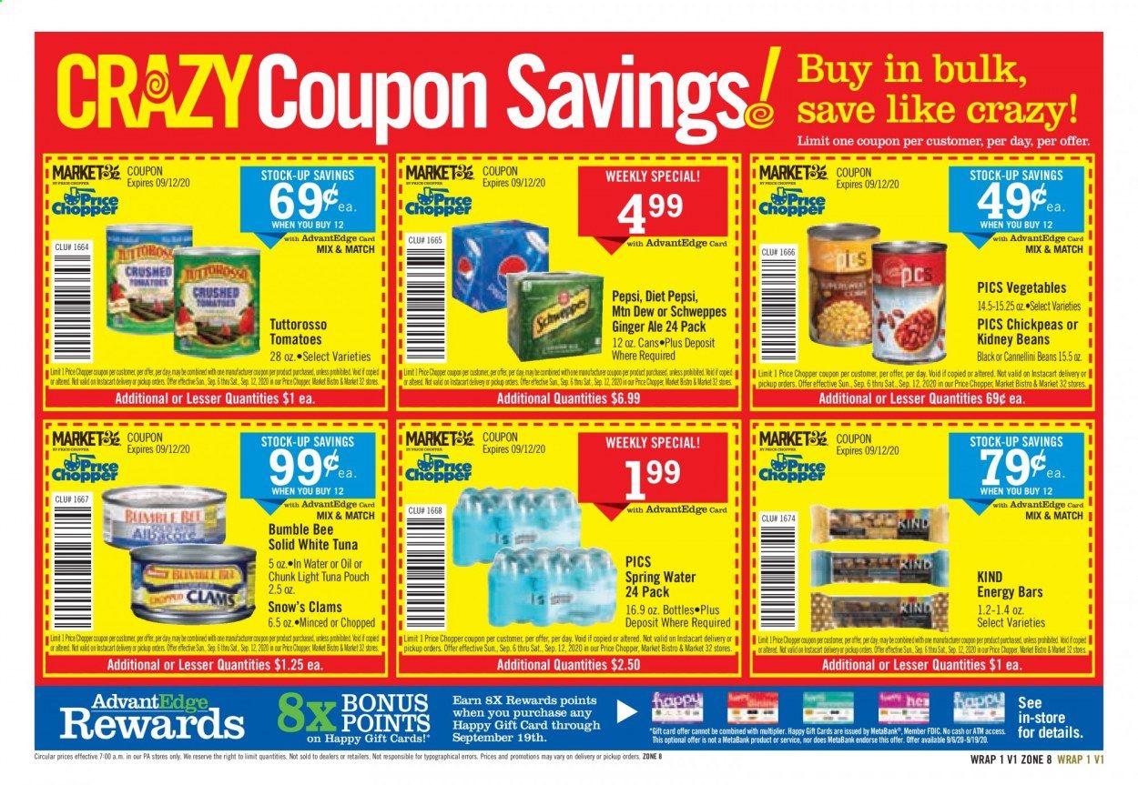 Price Chopper (PA) Weekly Ad September 6 to September 12