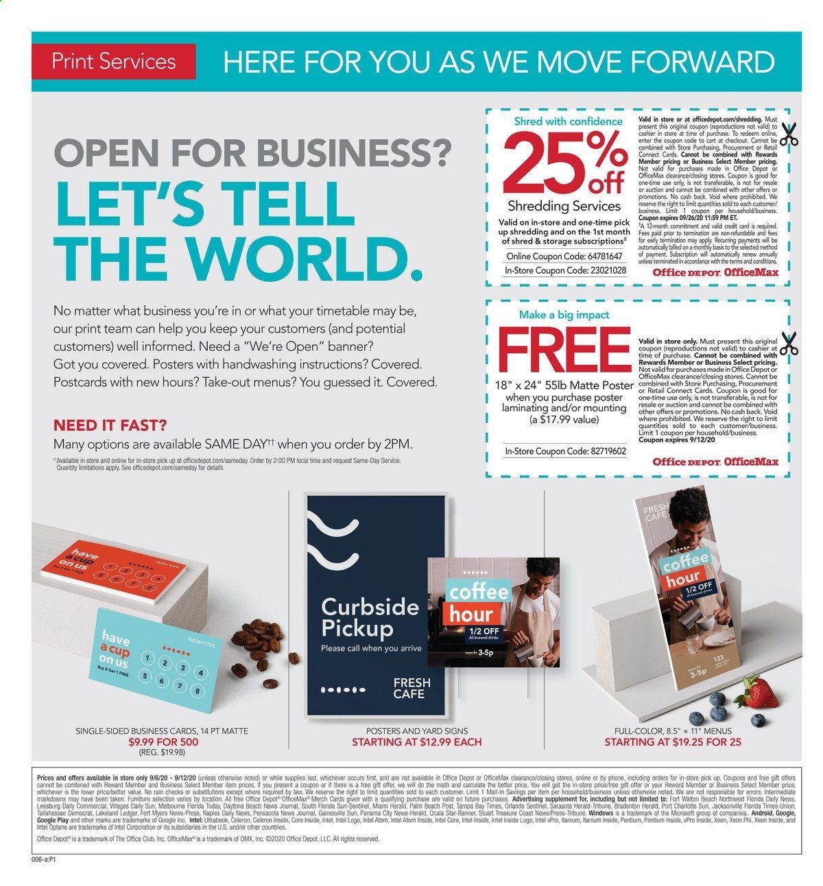 Office DEPOT Weekly Ad September 6 to September 12