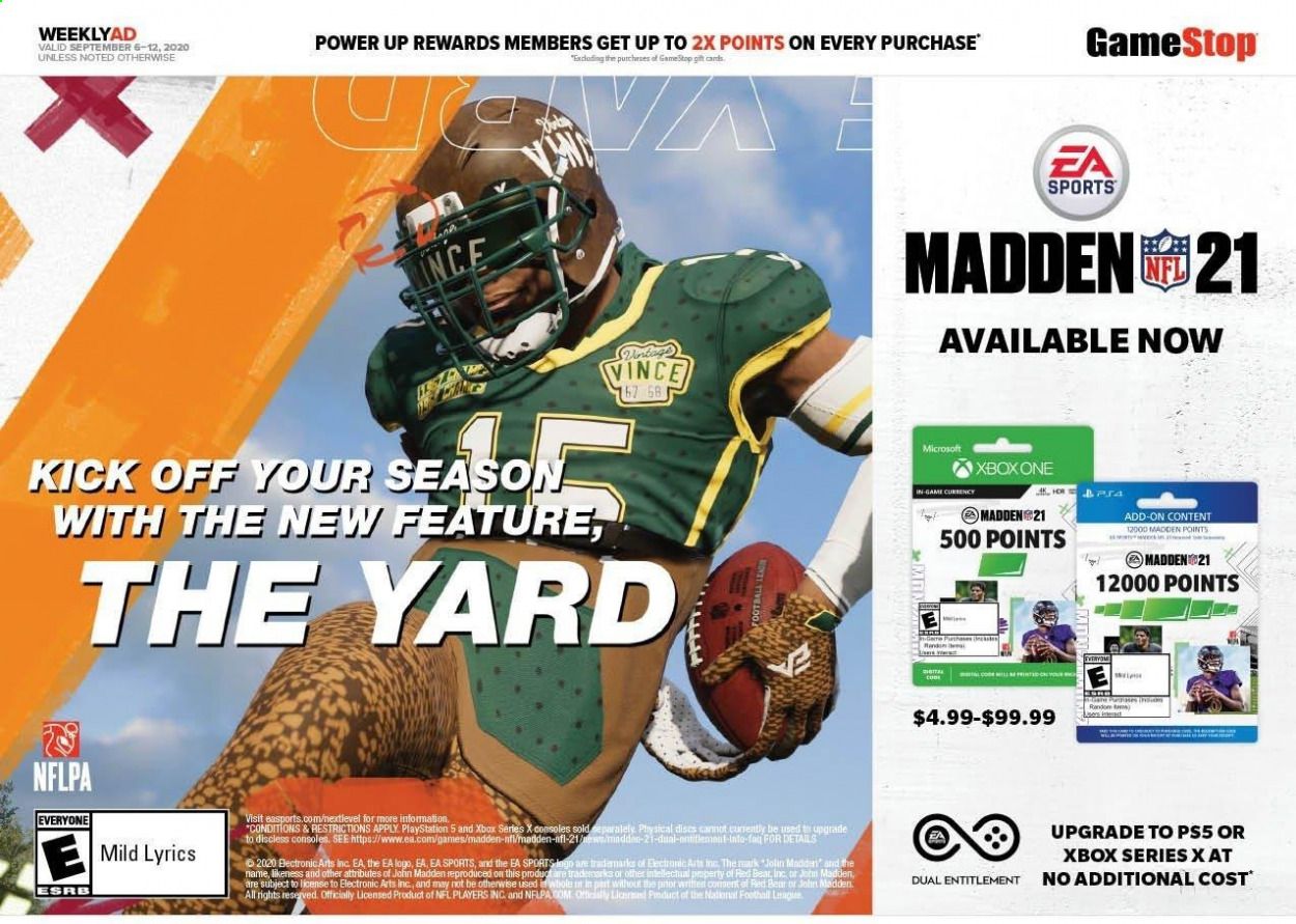 GameStop Weekly Ad September 6 to September 12