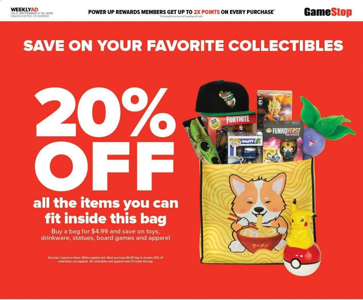 GameStop Weekly Ad September 6 to September 12