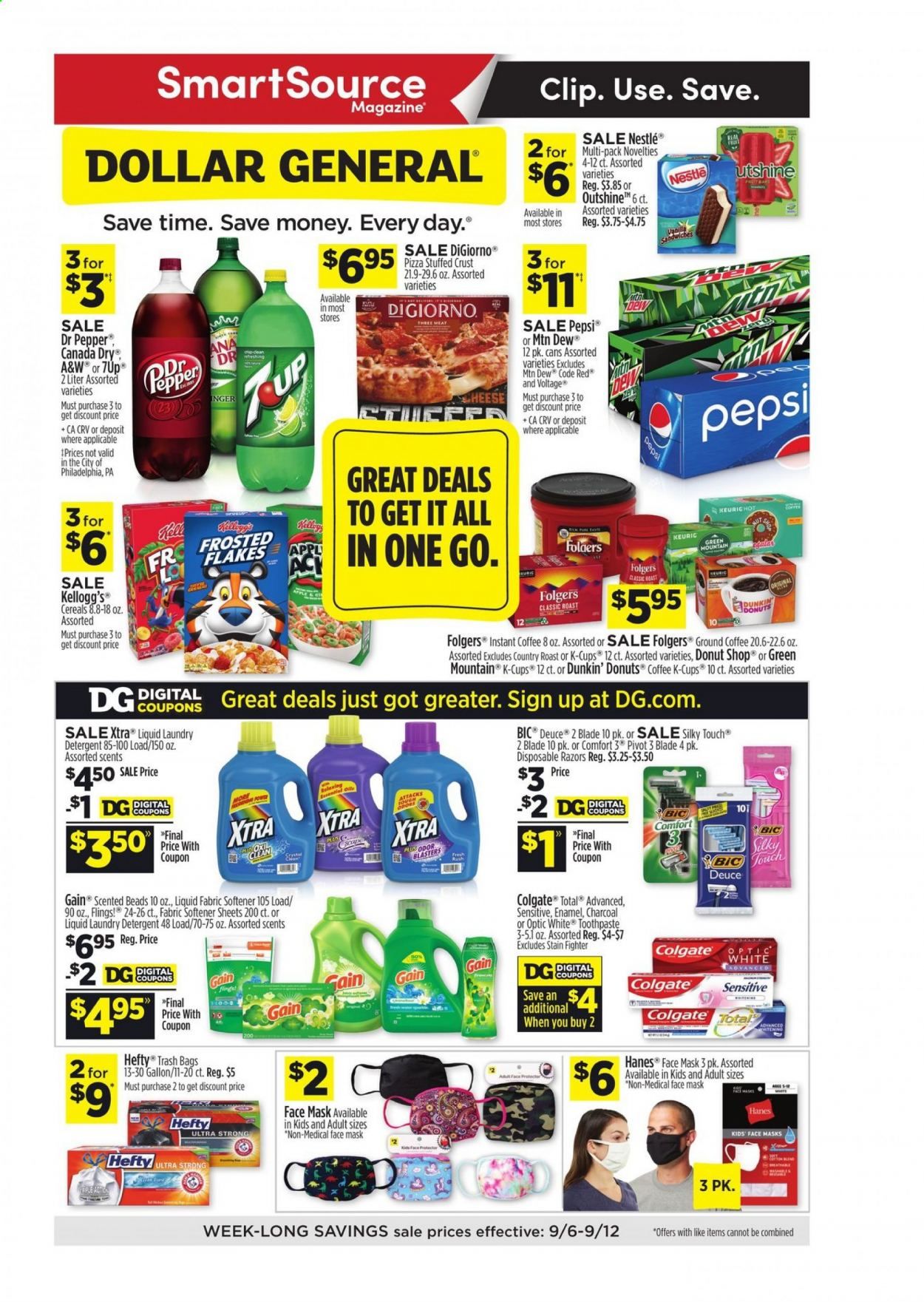 Dollar General Weekly Ad September 6 to September 12