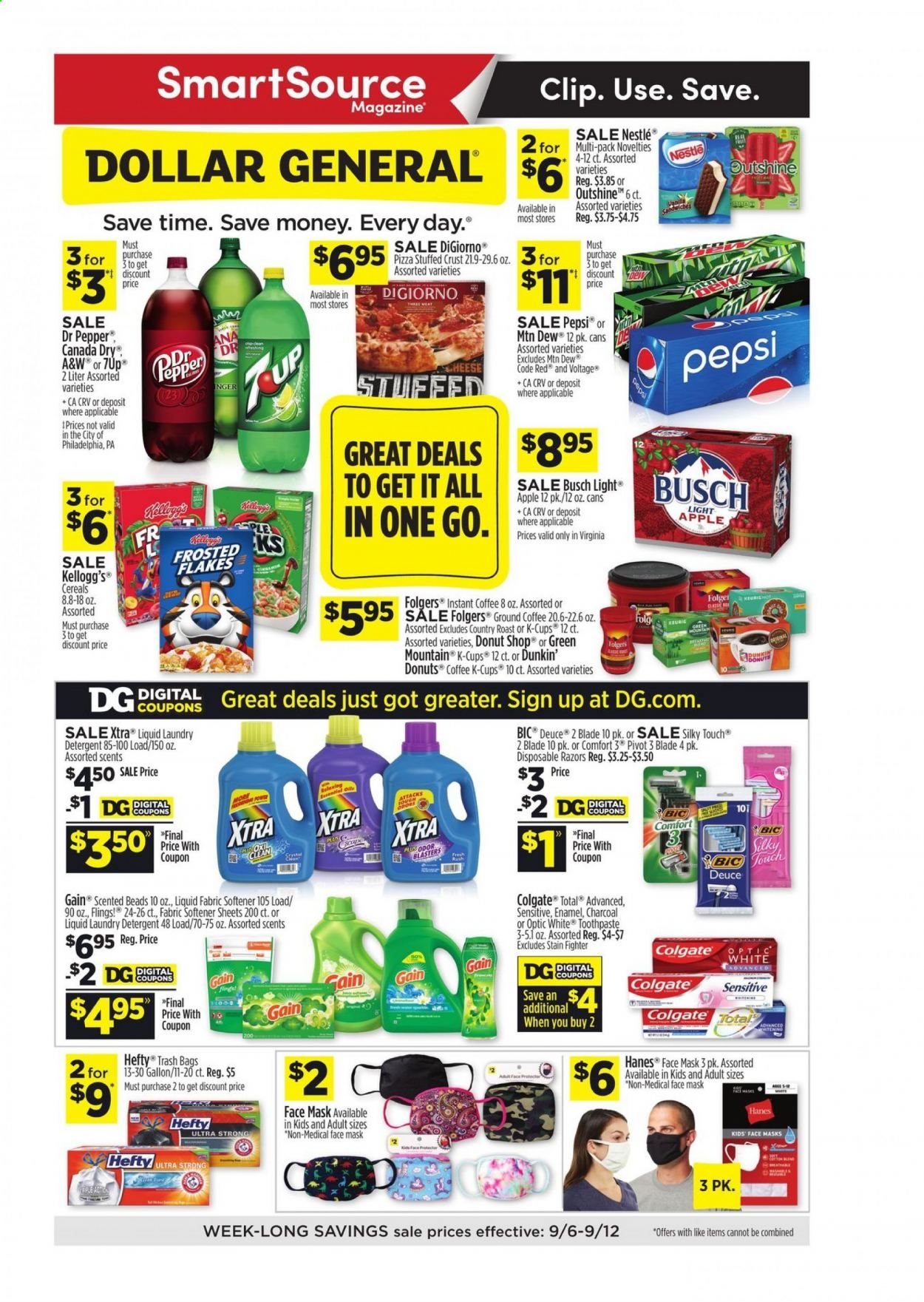 Dollar General (VA) Weekly Ad September 6 to September 12