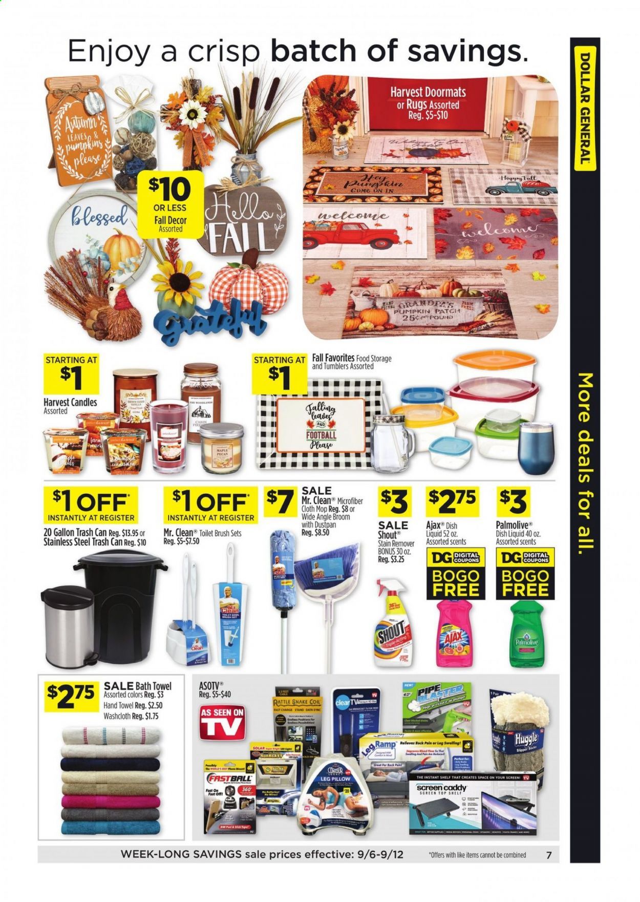 Dollar General (NC) Weekly Ad September 6 to September 12