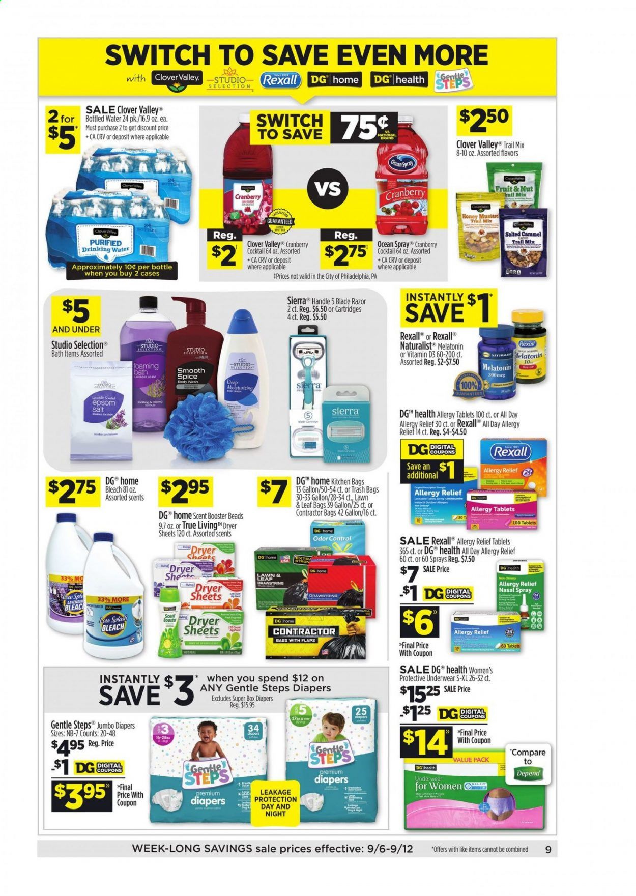 Dollar General (NC) Weekly Ad September 6 to September 12