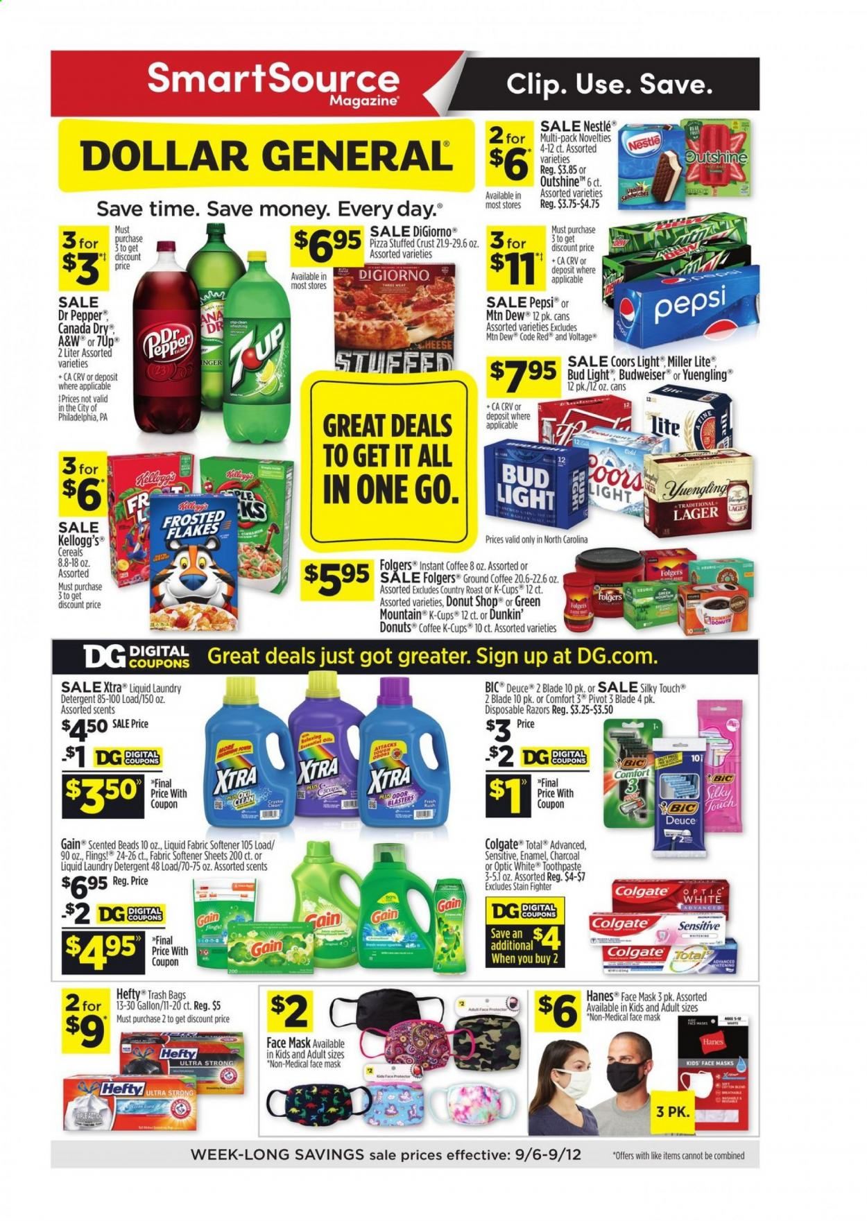 Dollar General (NC) Weekly Ad September 6 to September 12