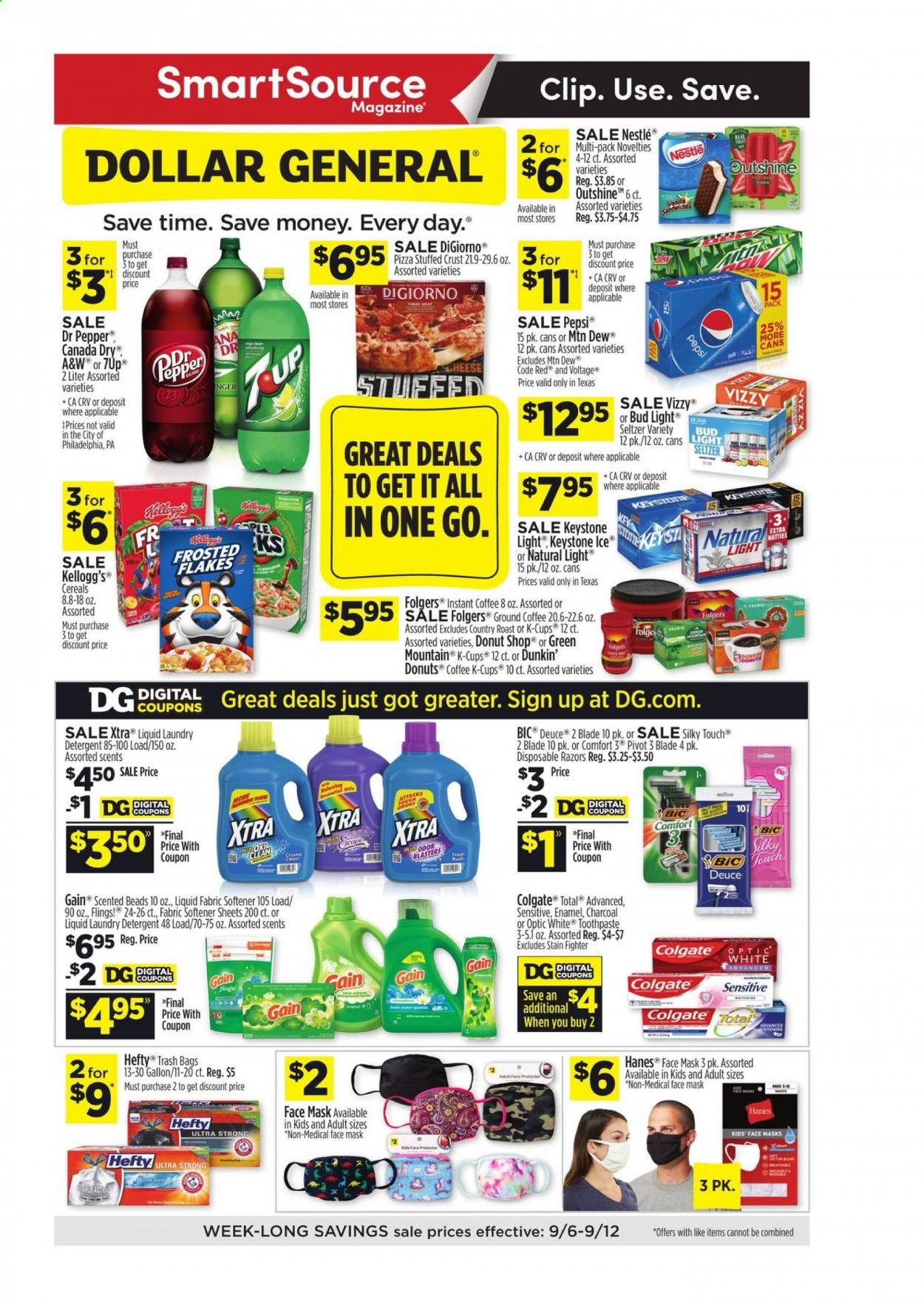 Dollar General (TX) Weekly Ad September 6 to September 12