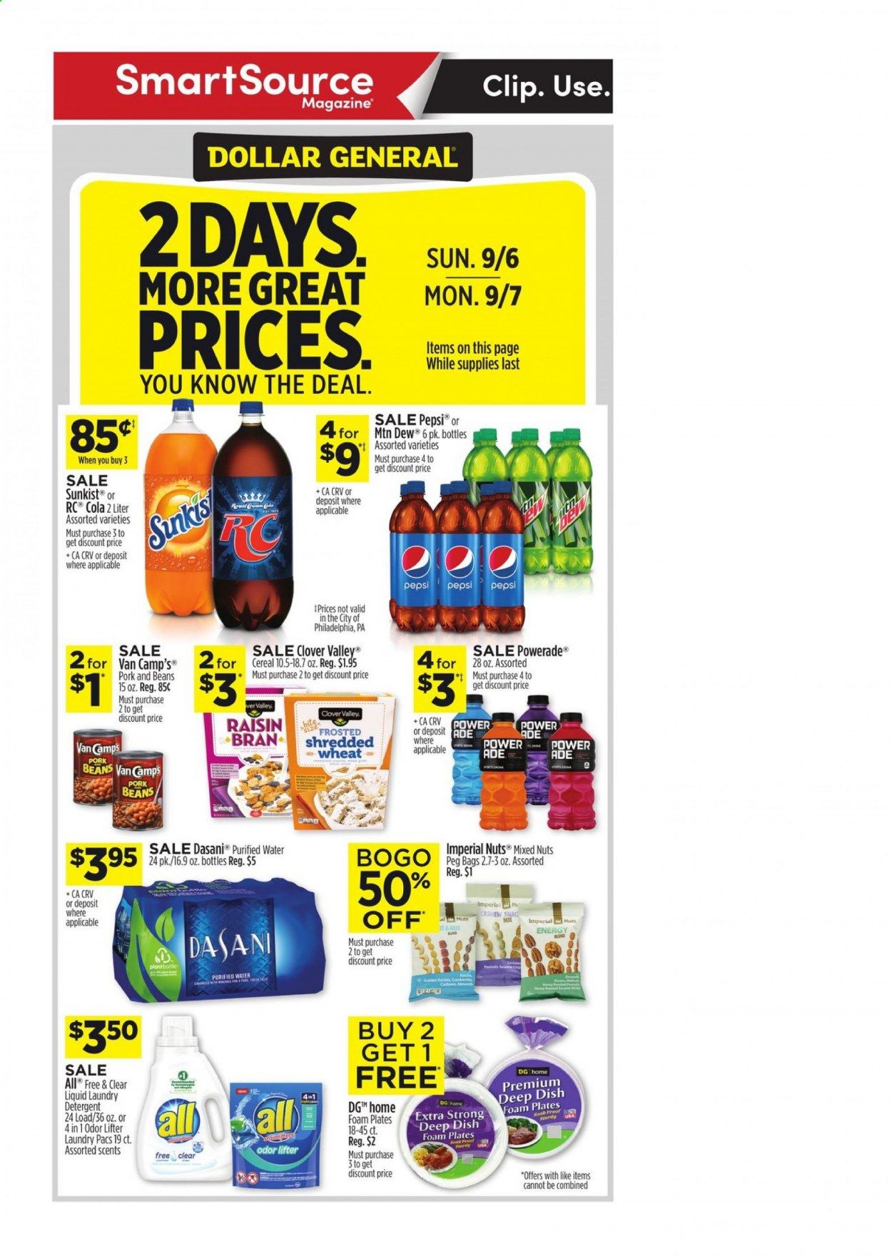 Dollar General (FL) Weekly Ad September 6 to September 12