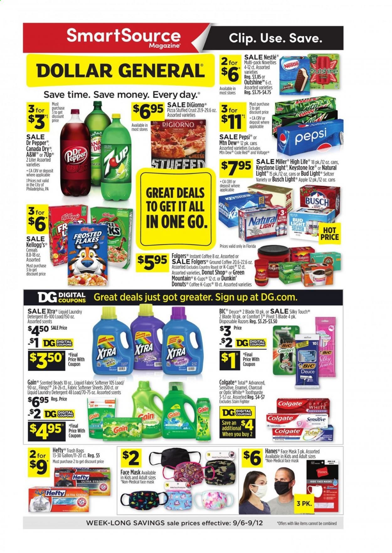 Dollar General (FL) Weekly Ad September 6 to September 12
