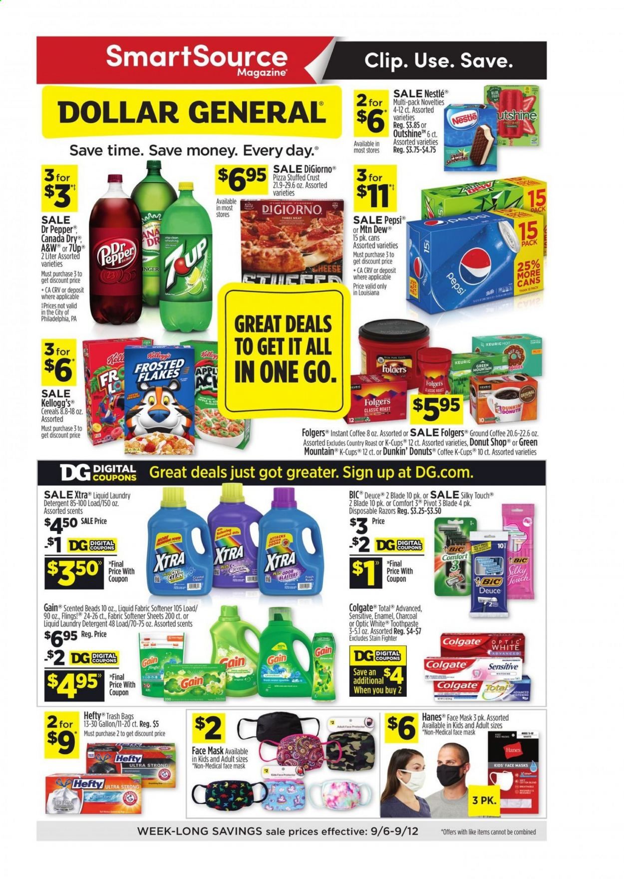 Dollar General (LA) Weekly Ad September 6 to September 12