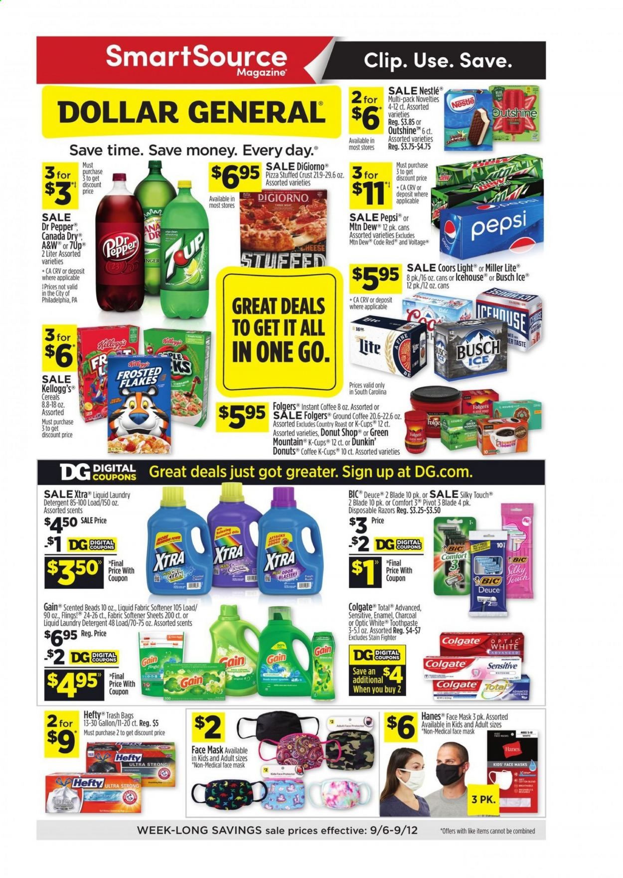 Dollar General (SC) Weekly Ad September 6 to September 12