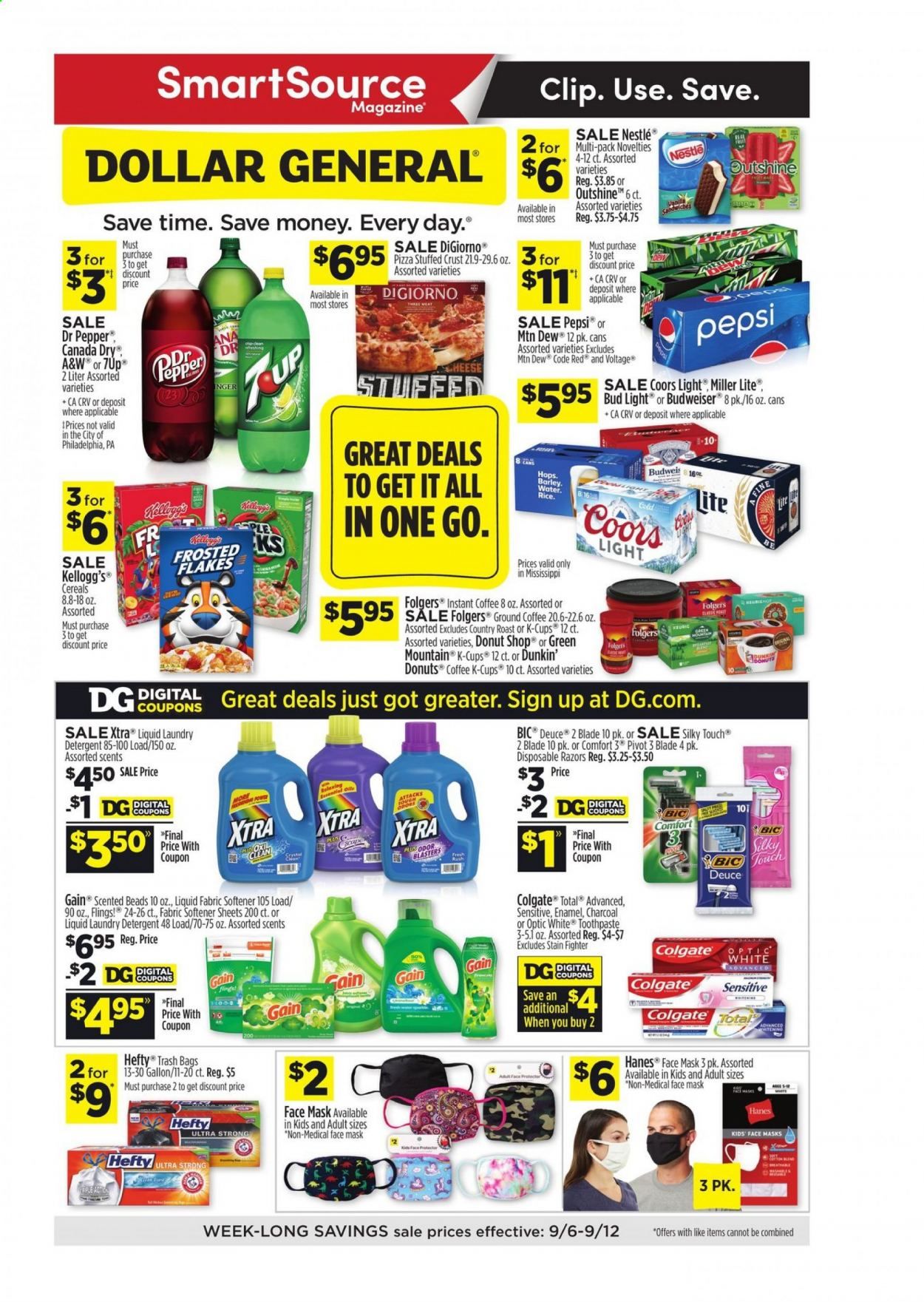 Dollar General (MS) Weekly Ad September 6 to September 12