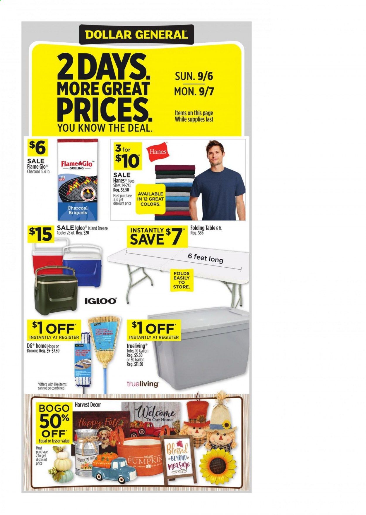 Dollar General (AL) Weekly Ad September 6 to September 12
