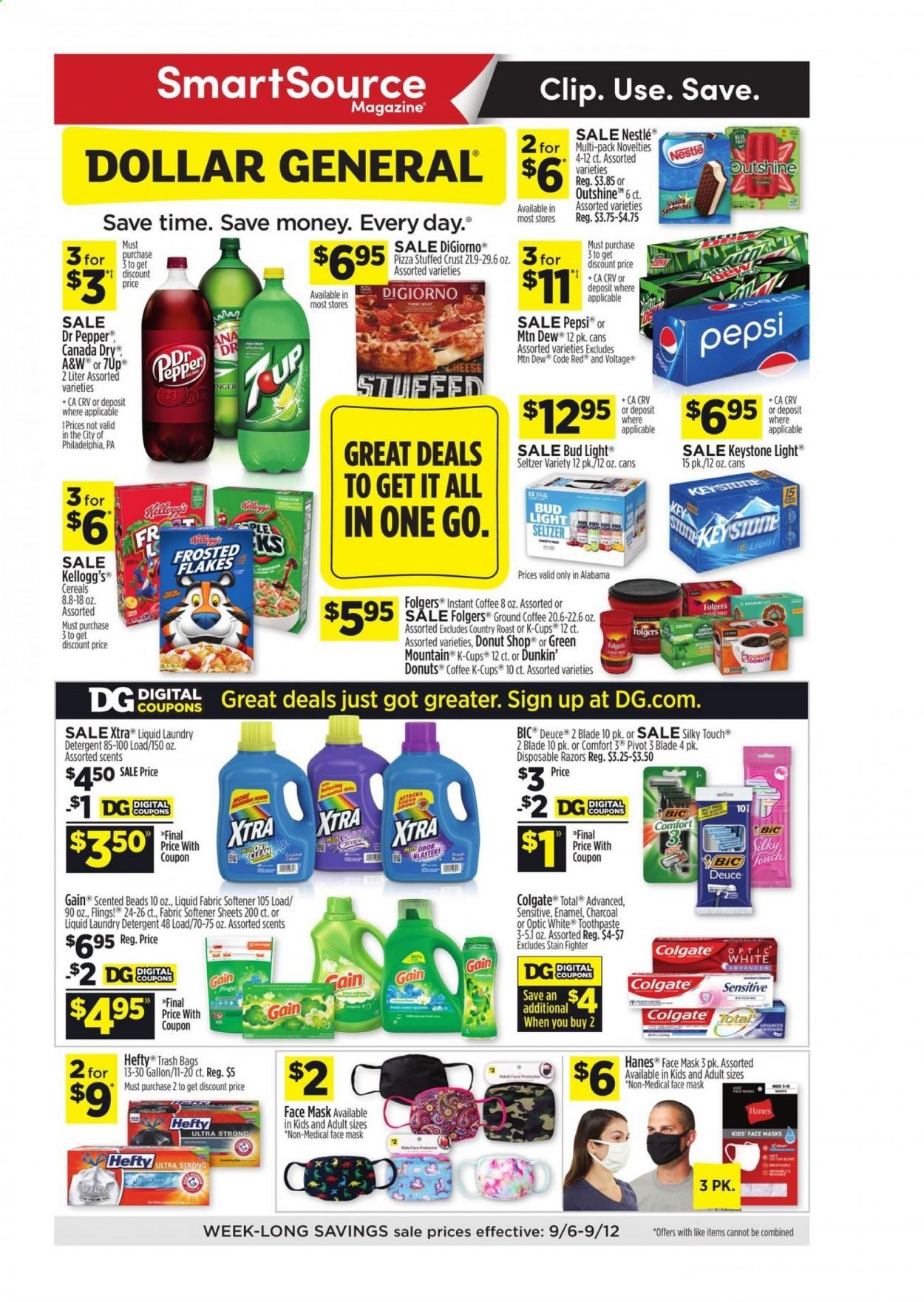 Dollar General (AL) Weekly Ad September 6 to September 12