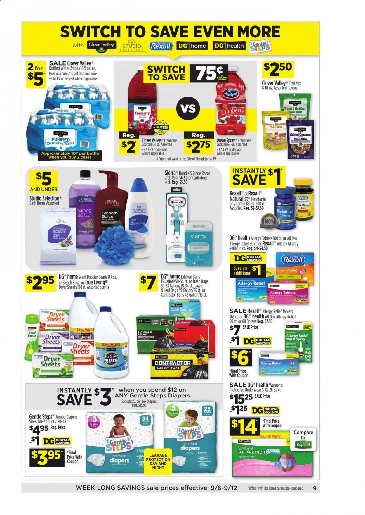 Dollar General (CA, NV) Weekly Ad September 6 to September 12