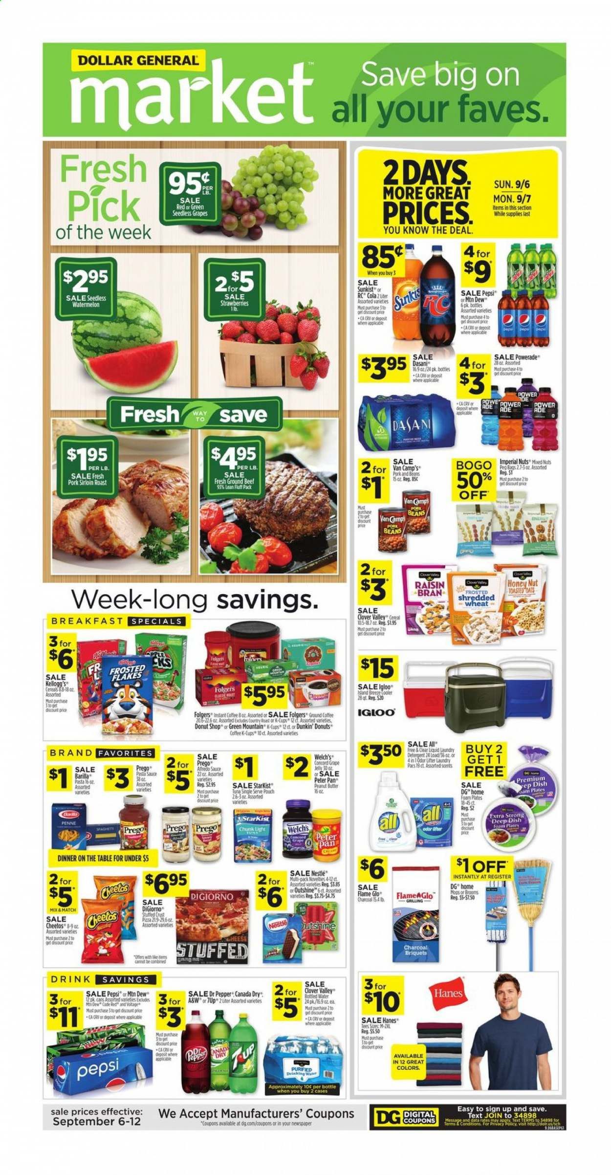 Dollar General (IN, OH) Weekly Ad September 6 to September 12