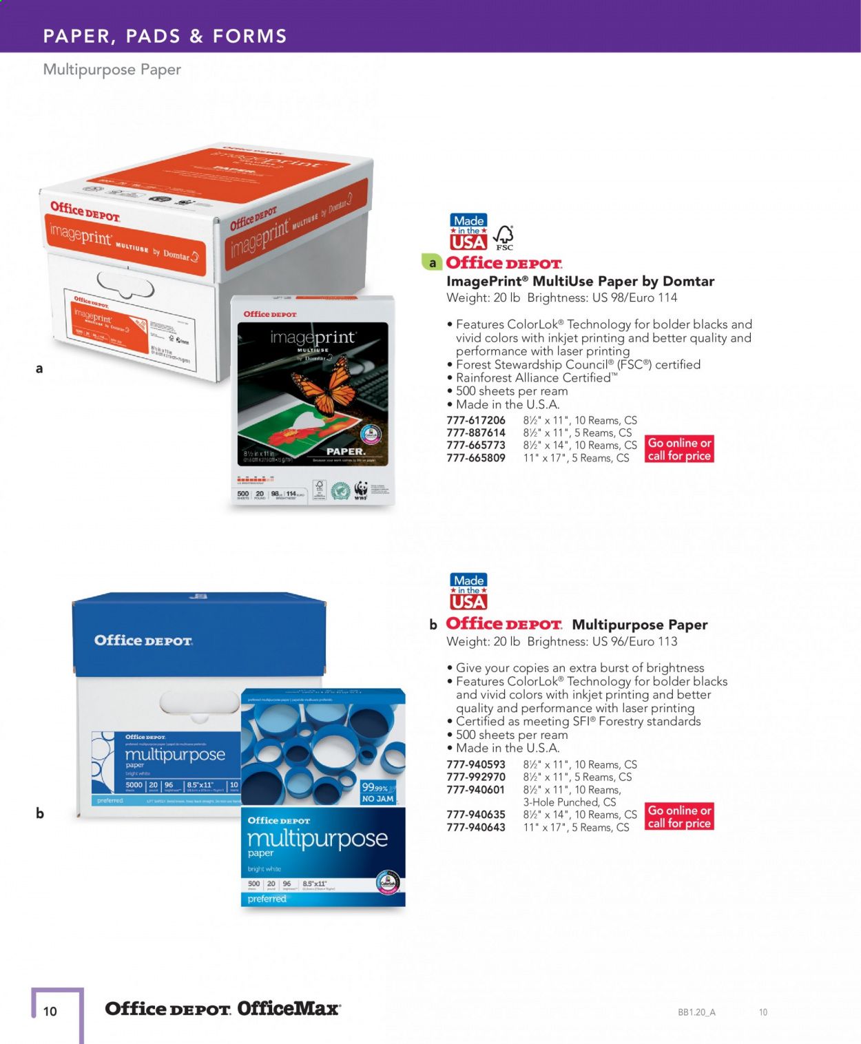 Office DEPOT Catalog 2020-2021