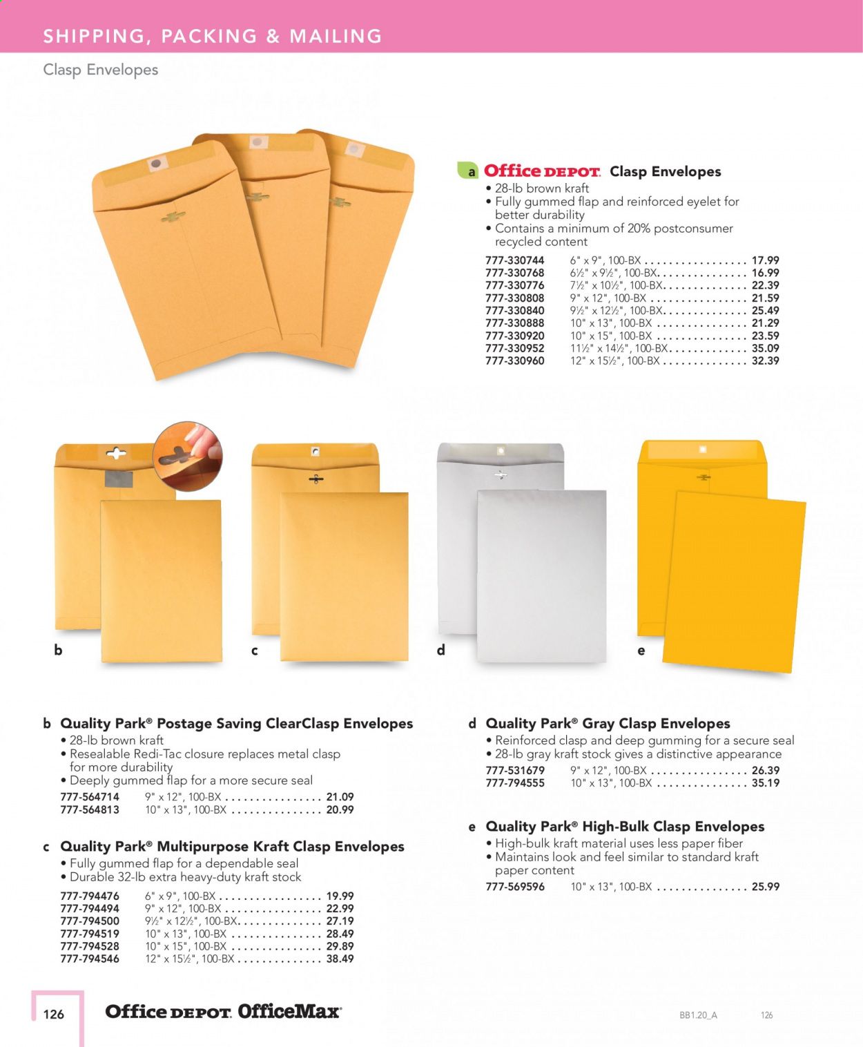 Office DEPOT Catalog 2020-2021