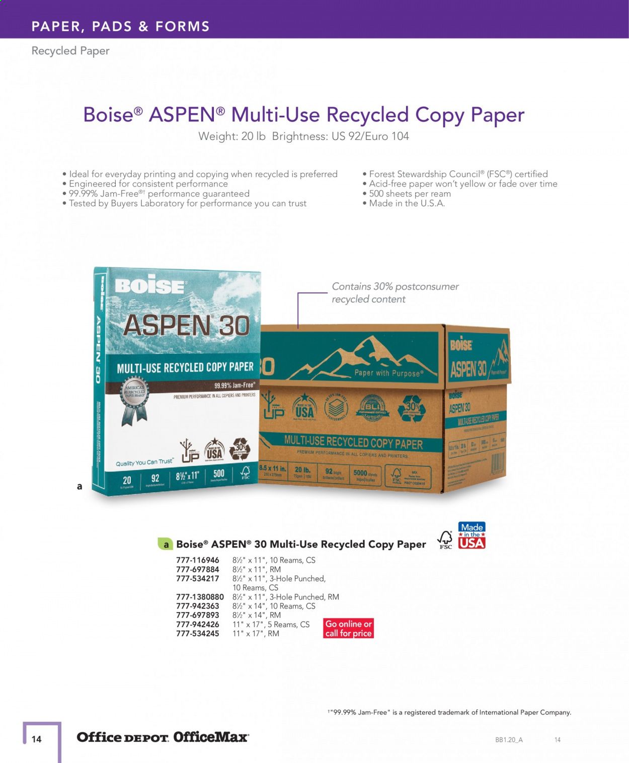 Office DEPOT Catalog 2020-2021
