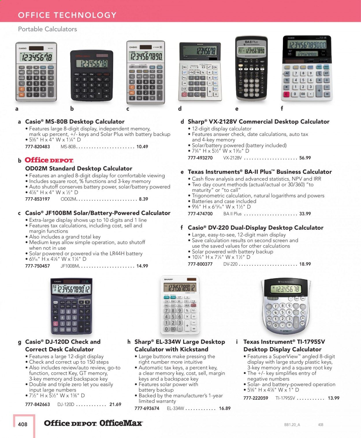 Office DEPOT Catalog 2020-2021