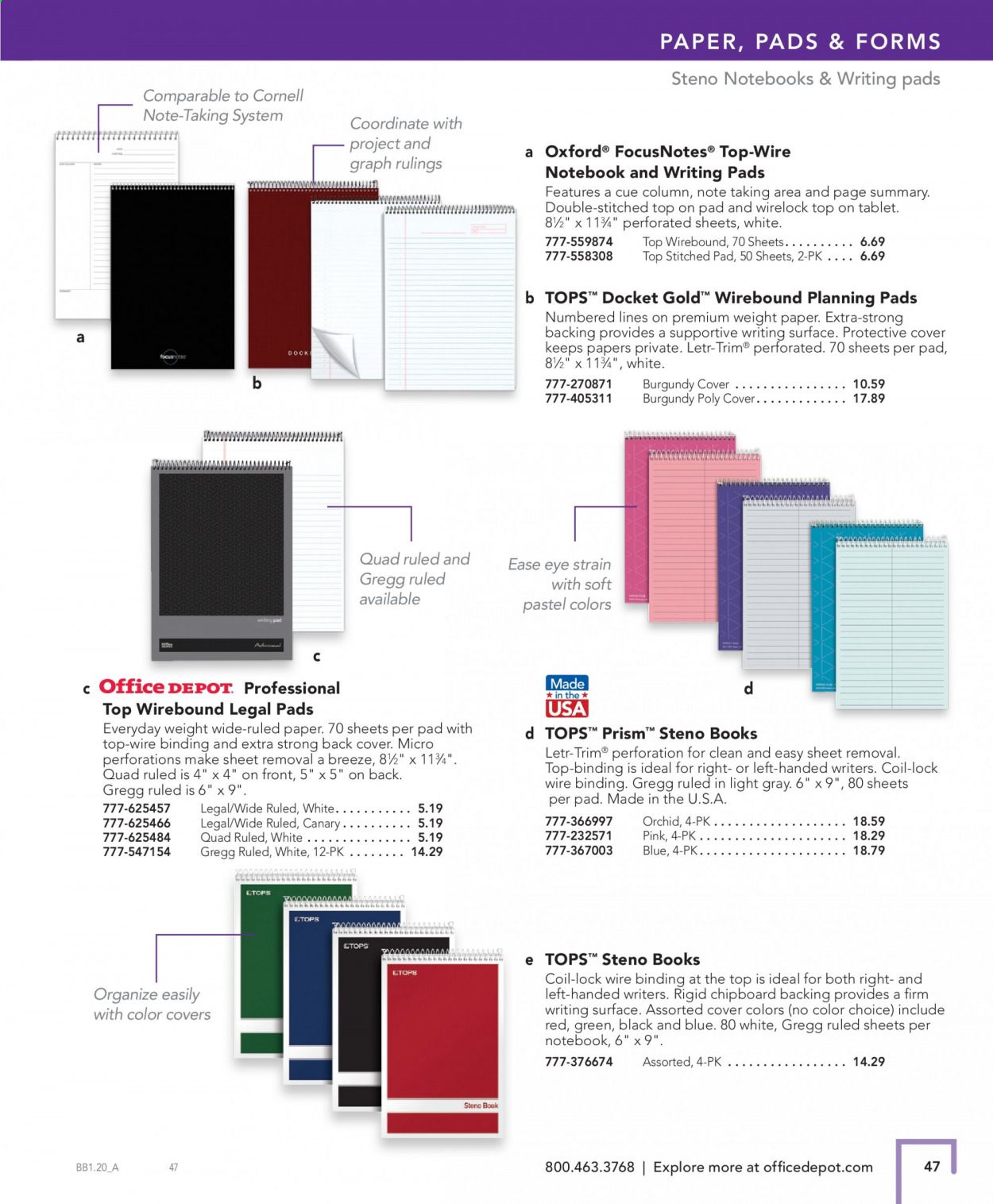 Office DEPOT Catalog 2020-2021