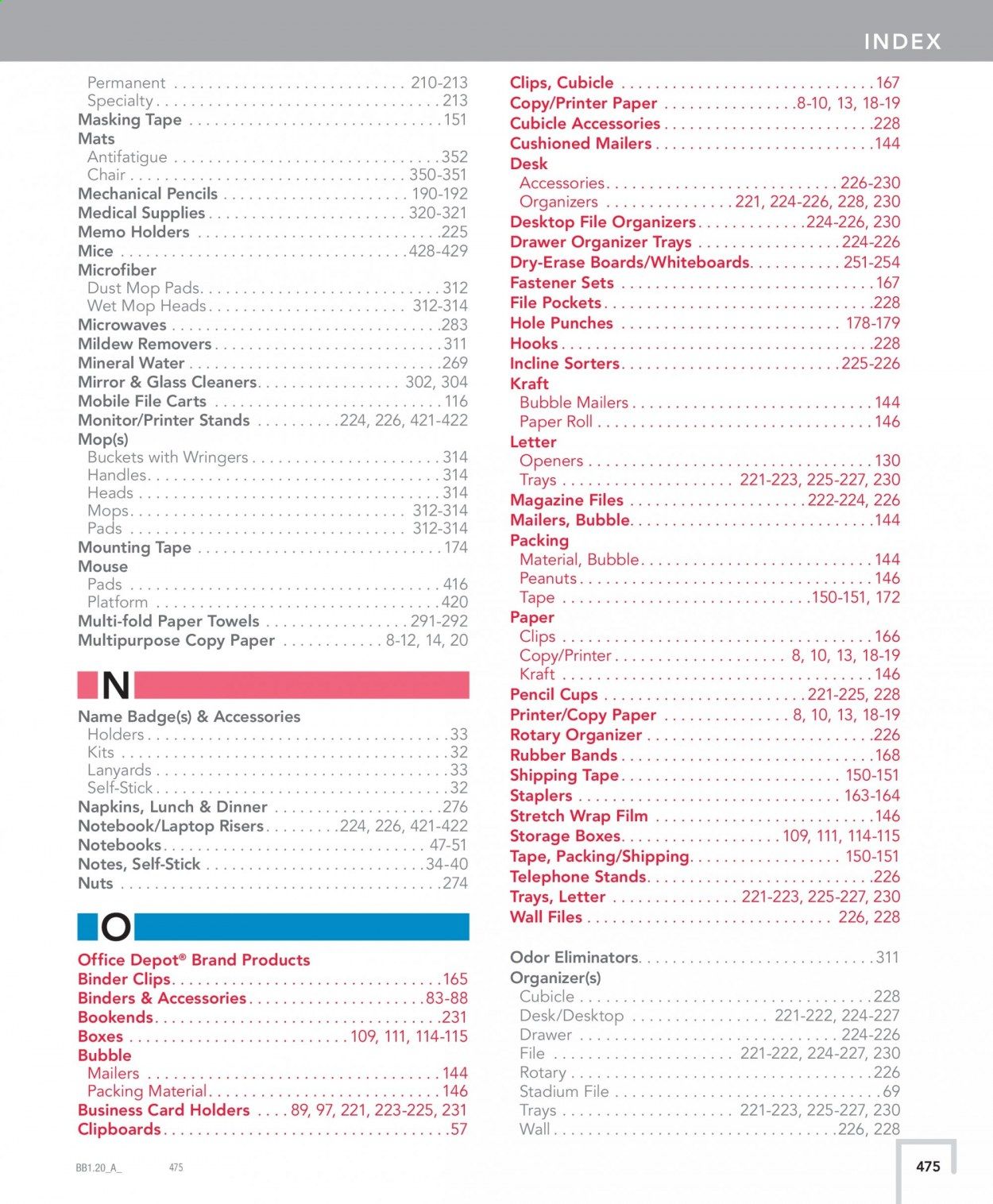 Office DEPOT Catalog 2020-2021