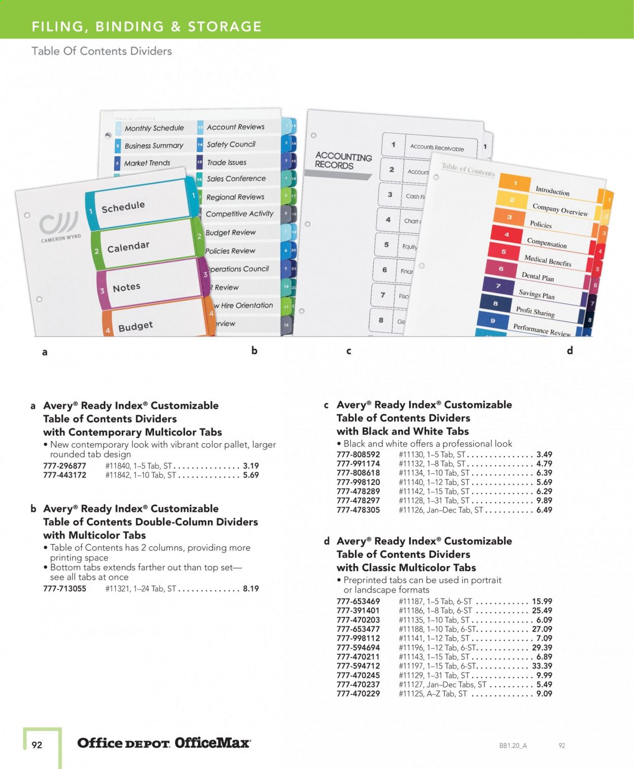 Office DEPOT Catalog 2020-2021