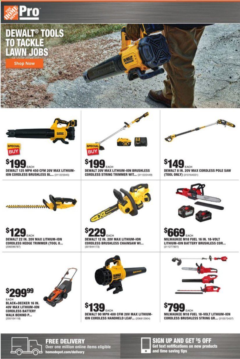 The Home Depot Weekly Ad September 7 to September 14