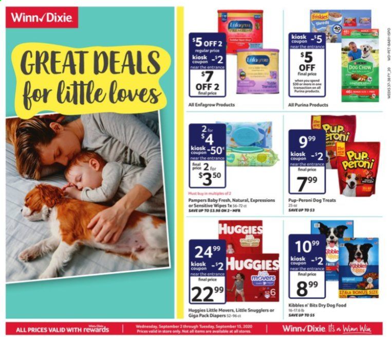Winn Dixie Weekly Ad September 2 to September 15