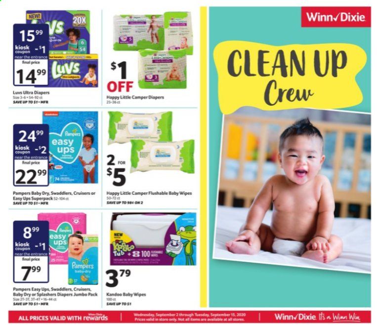 Winn Dixie Weekly Ad September 2 to September 15