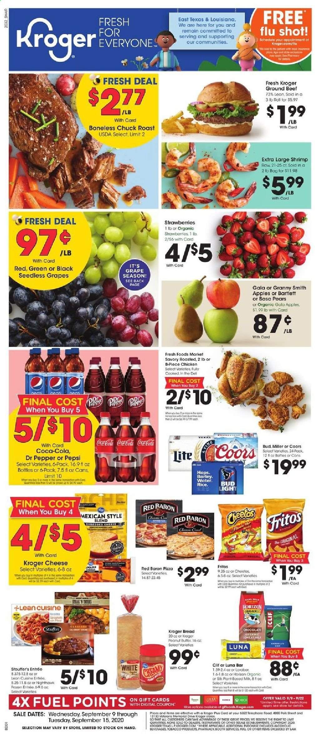 Kroger Weekly Ad September 9 to September 15