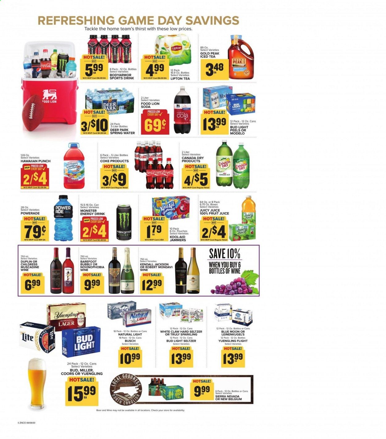 Food Lion (NC) Weekly Ad September 9 to September 15